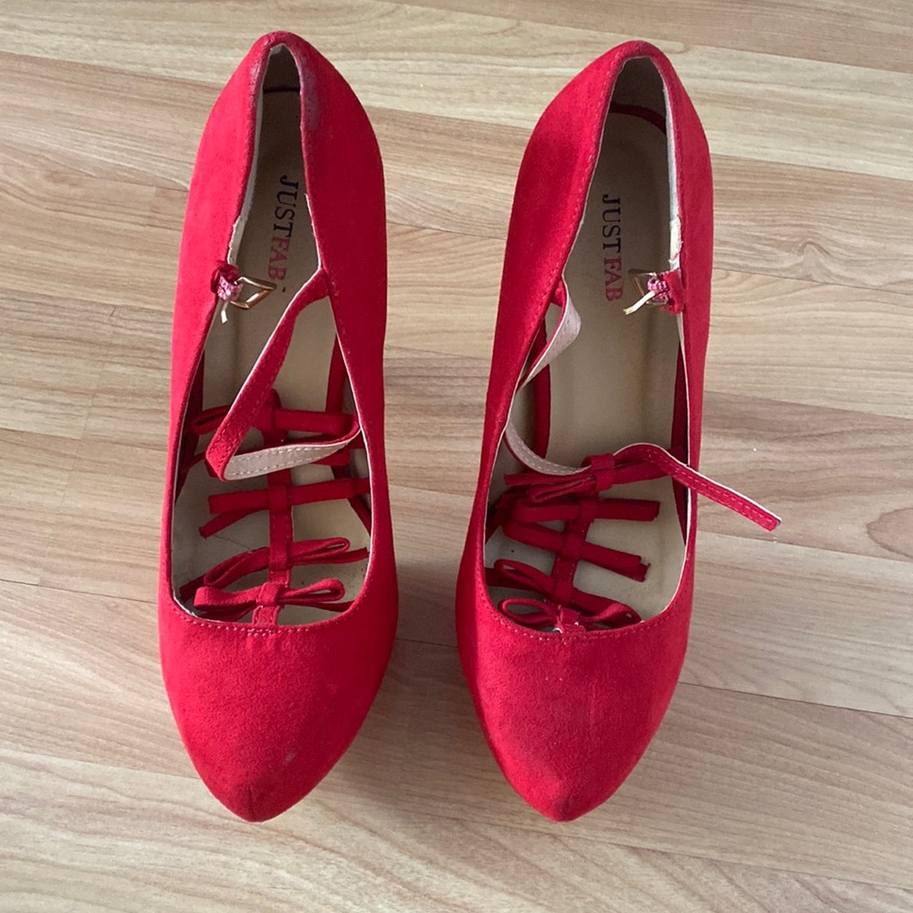 Red Fancy Pumps